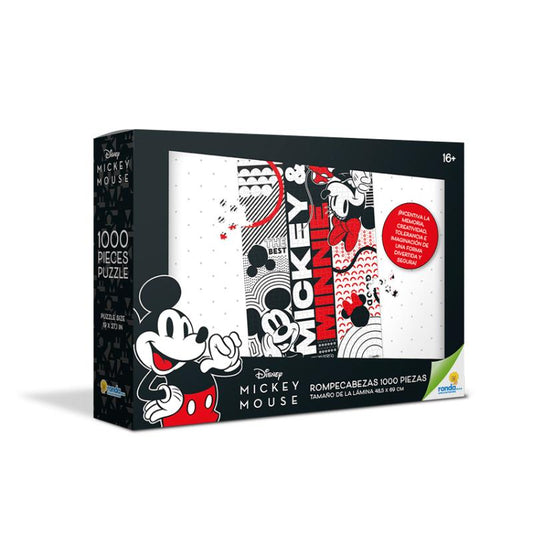 ROMPECABEZAS 1000 PIEZAS MICKEY Y MINNIE RONDA