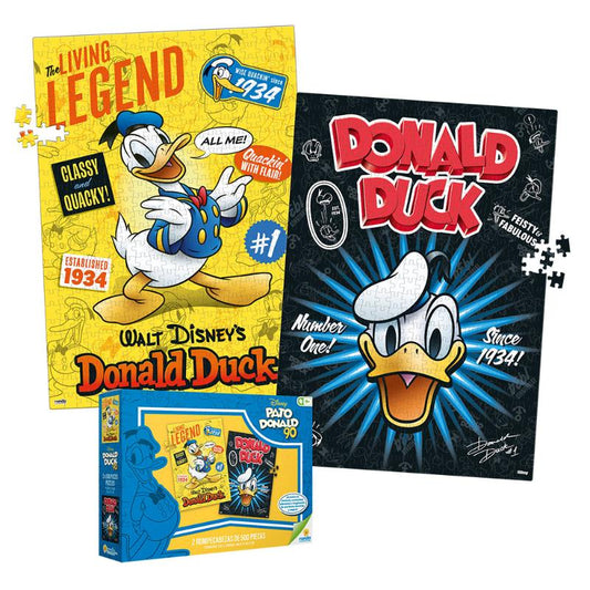 Ronda rompecabezas 2x500 piezas Donald