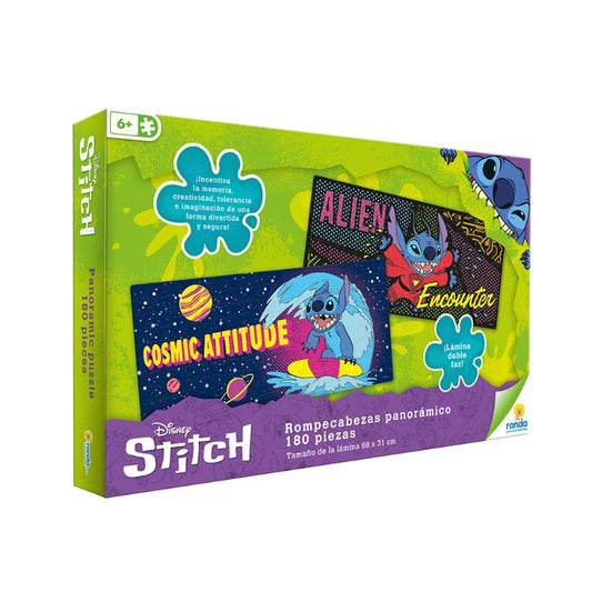 ROMPECABEZAS 180 PIEZAS STITCH RONDA