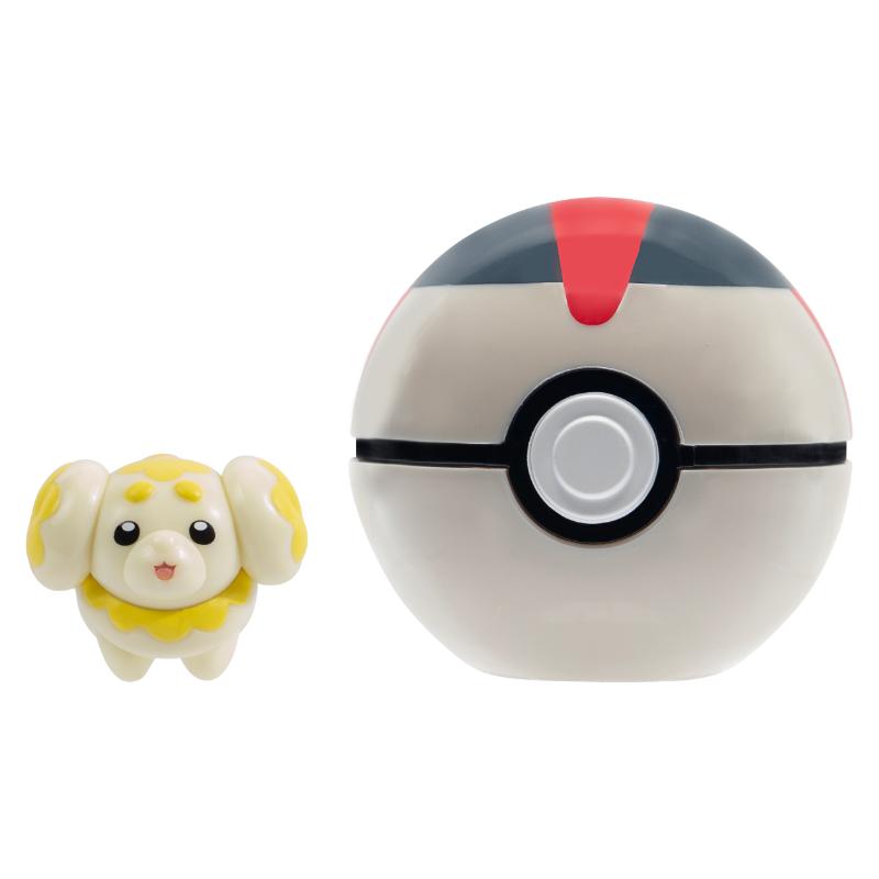 Jazwares Pokémon Clip N Go Fidough + Timer Ball