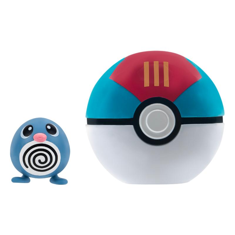 Jazwares Pokémon Clip N Go Poliwag + Lure Ball