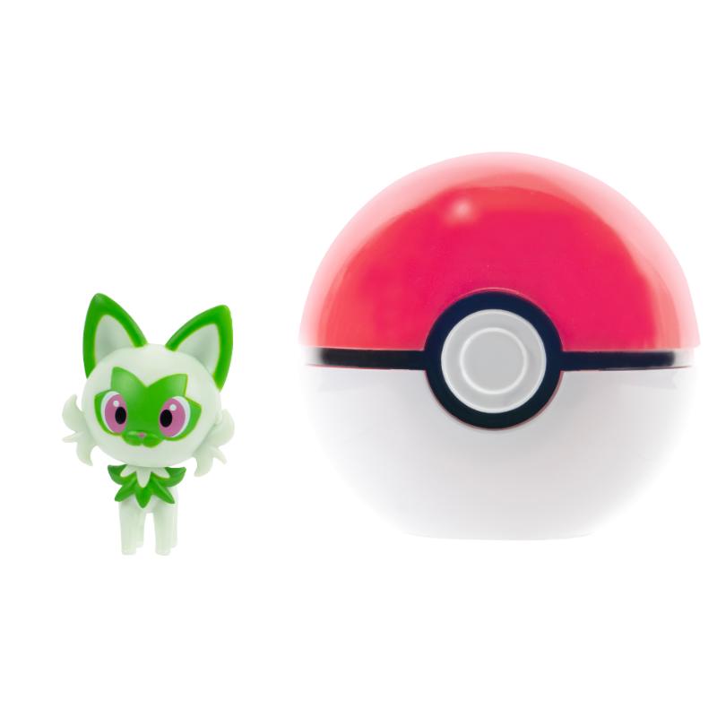 Jazwares Pokémon Clip N Go Sprigatito + Poké Ball