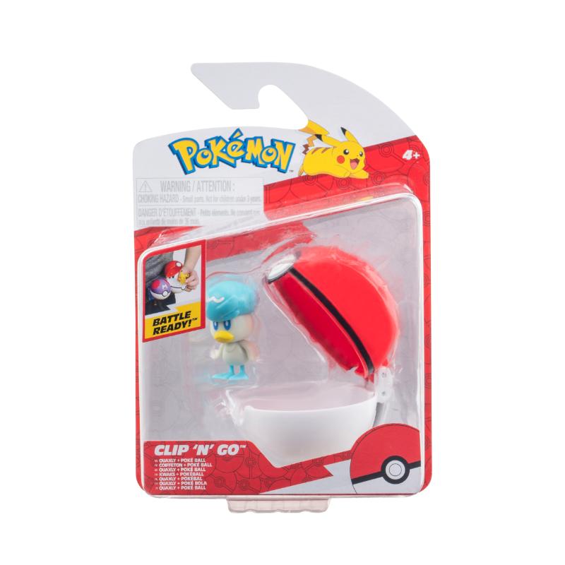 Jazwares Pokémon Clip N Go Quaxly + Poké Ball