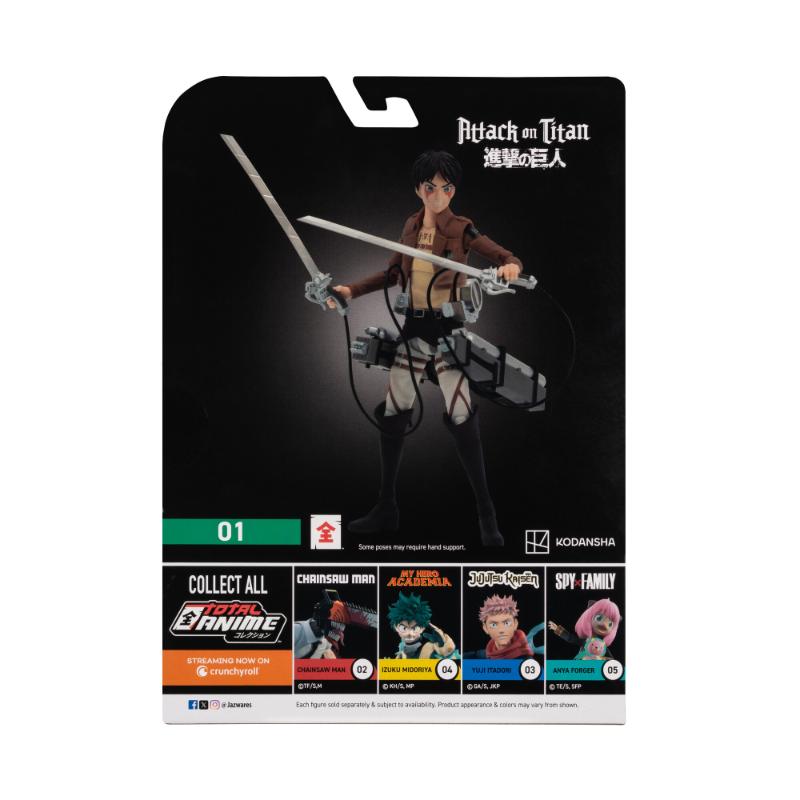 Jazwares KAZ fig. 6.5" AOT - Eren con acces.