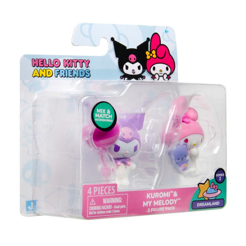 Jazwares Hello Kitty pack 2" fig. My Melody y Kuromi