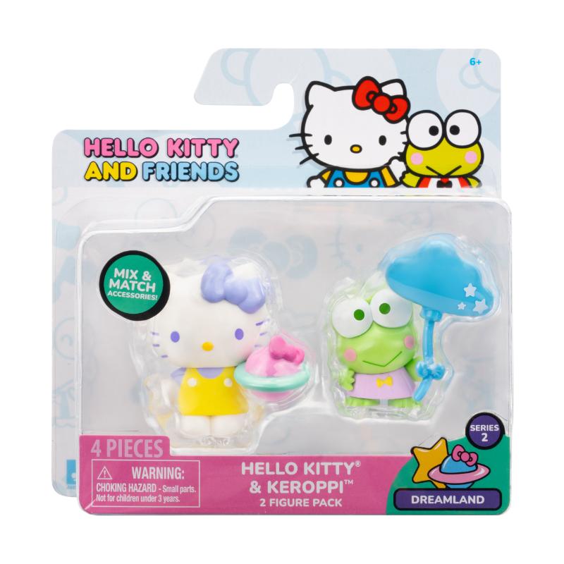 Jazwares Hello Kitty pack 2" fig. Hello Kitty y Keroppi