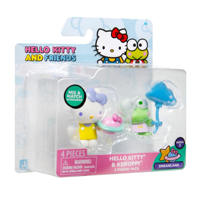 Jazwares Hello Kitty pack 2" fig. Hello Kitty y Keroppi