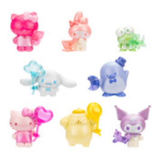 Jazwares Hello Kitty set con 8 figuras traslúcidas