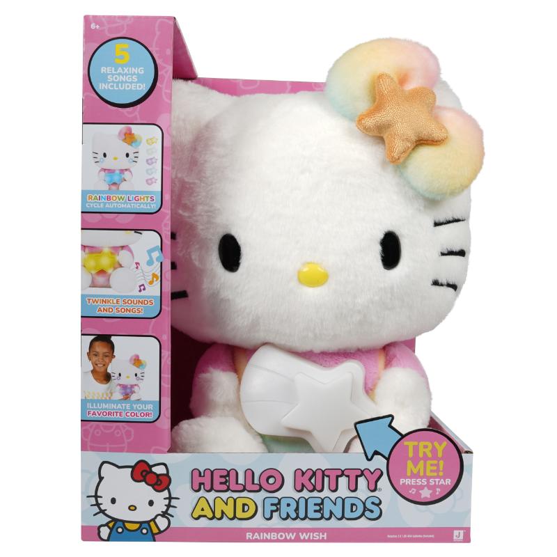Jazwares Hello Kitty peluche de 10" 3 modos de iluminación