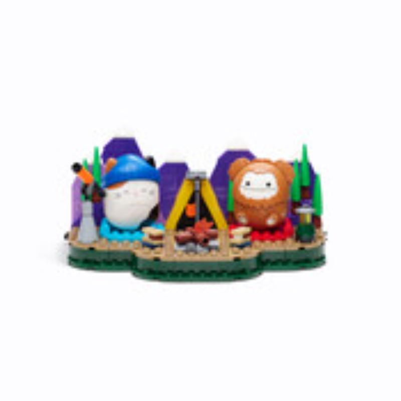 Jazwares BLDR Squishmallows set de campamento Benn