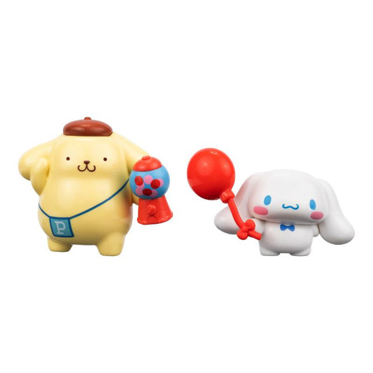FIGURA HELLO KITTY PACK 2" POMPOMPURIN Y CINNAMOROLL JAZWARES