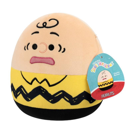 PELUCHE SQUISHMALLOWS 8" PEANUTS CHARLIE BROWN JAZWARES
