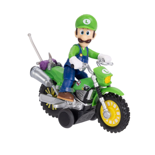 FIGURA LUIGI CON MOTO PREMIUM SUPER MARIO GALAXY JAKKS