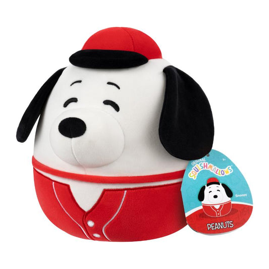 PELUCHE SQUISHMALLOWS 8" PEANUTS SNOOPY BASEBALL JAZWARES