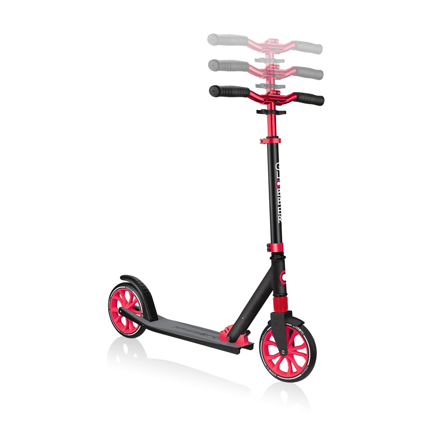 Globber monopatin NL 205 Plegable Rojo con Negro