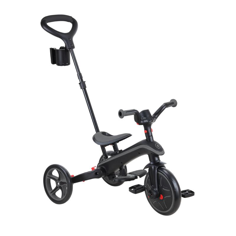 Globber carrito Explorer Trike desmontable 4 en 1 negro con gris