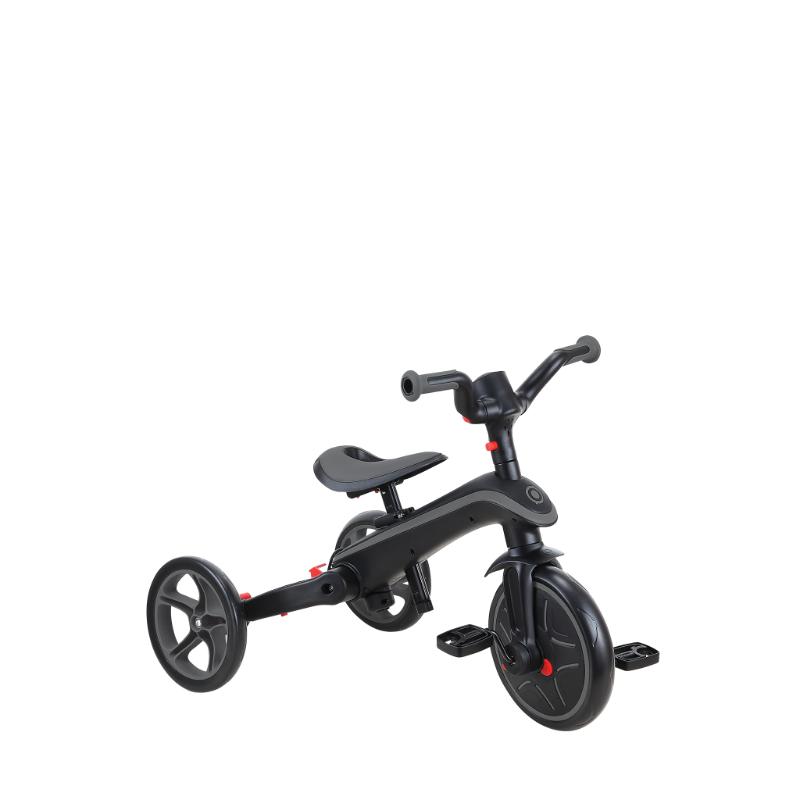 Globber carrito Explorer Trike desmontable 4 en 1 negro con gris
