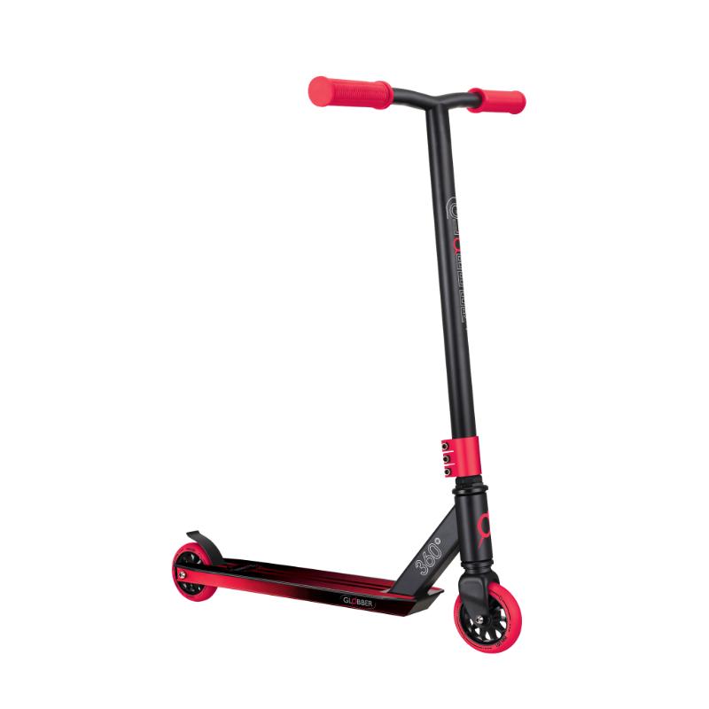 Globber monopatin Stunt GS 360 negro con rojo