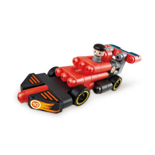 JUGUETE CONSTRUCCIÓN AUTOS DE CARRERA 31 PIEZAS POLYM