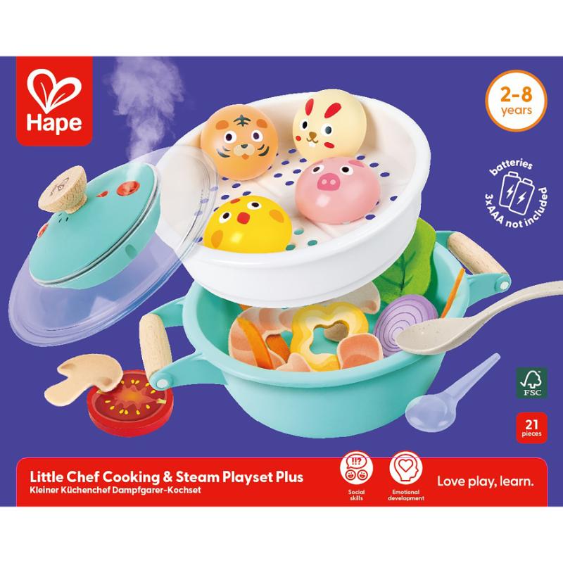 Hape cocinando al vapor