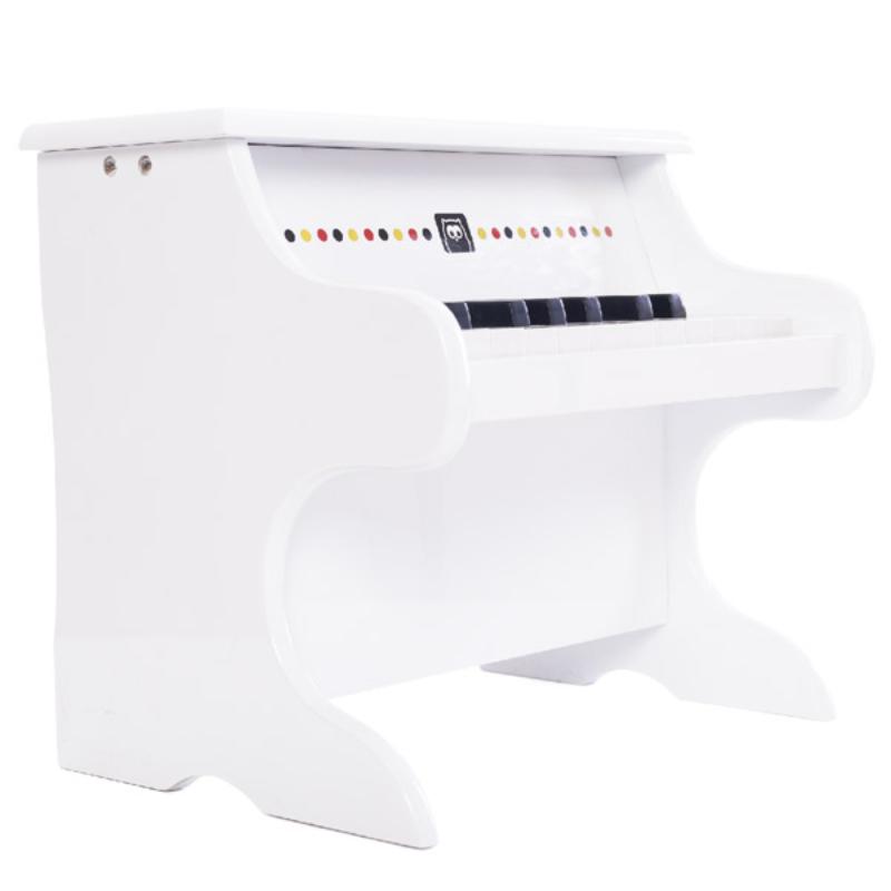 Eurekakids piano blanco de madera