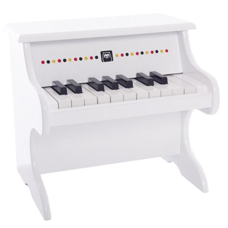 Eurekakids piano blanco de madera