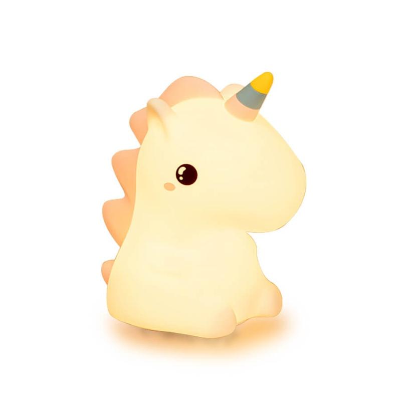Eukrekakids lámpara de silicona unicornio
