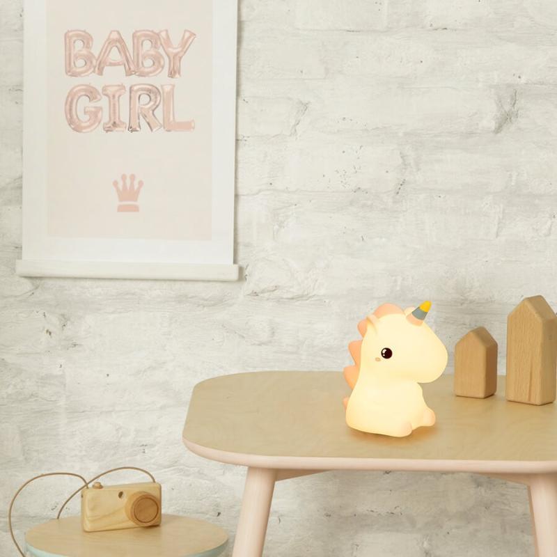 Eukrekakids lámpara de silicona unicornio