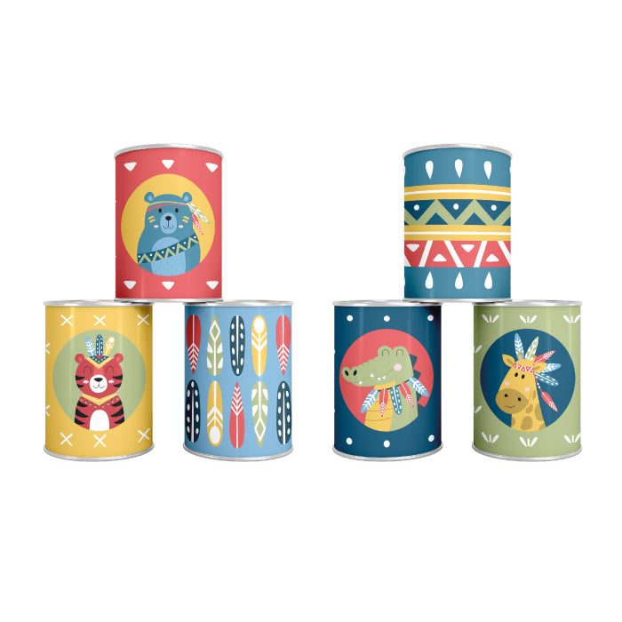Eurekakids juego de latas tribal