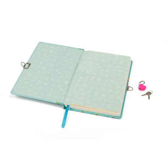 JUGUETE PAPELERIA AGENDA FLORES CON CANDADO EUREKAKIDS