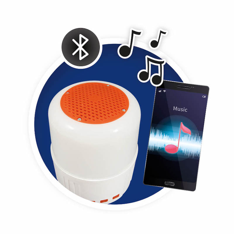 Buki lampara con speaker y carga solar