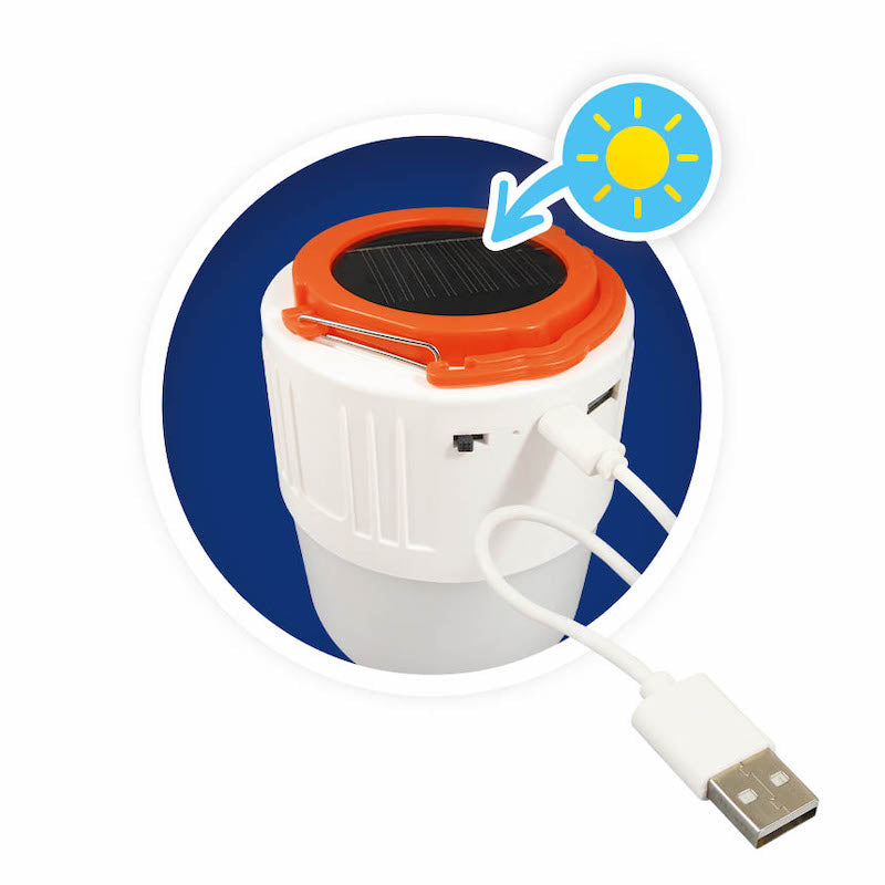 Buki lampara con speaker y carga solar
