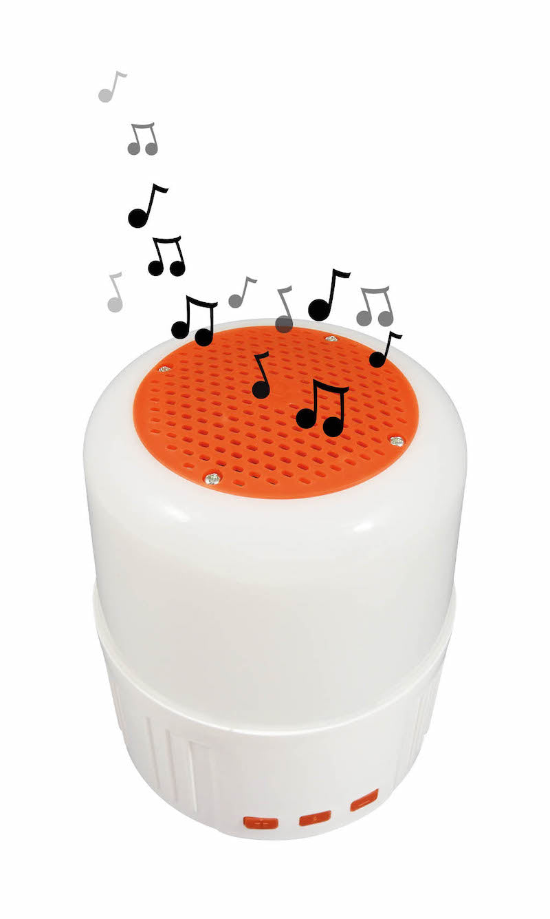 Buki lampara con speaker y carga solar