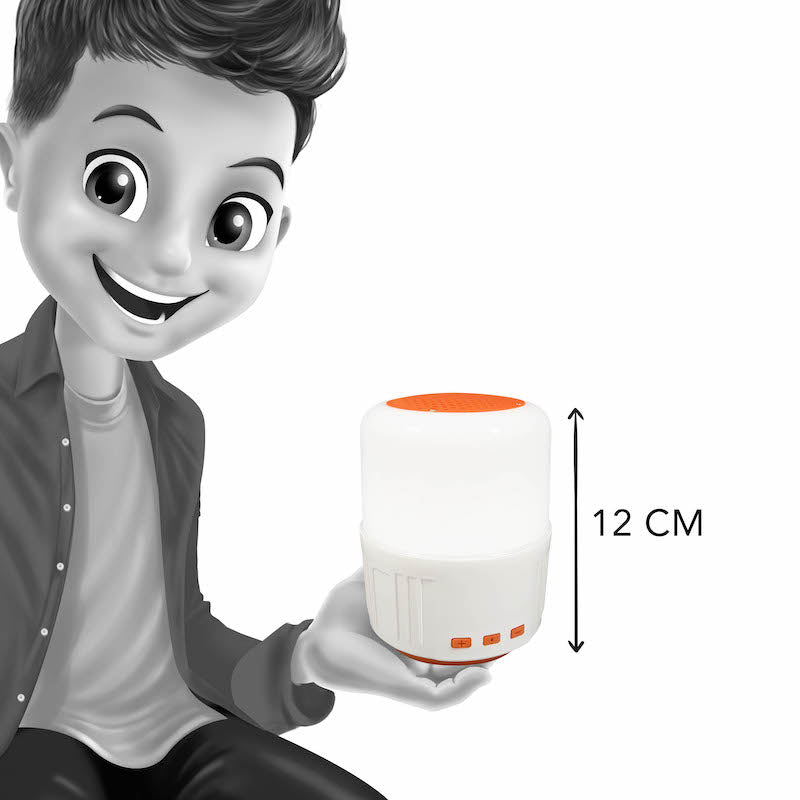 Buki lampara con speaker y carga solar