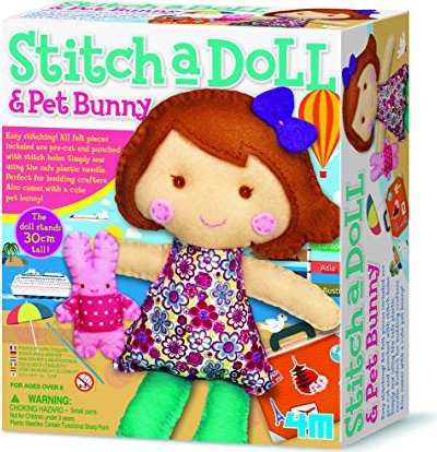 Eurekakids set de costura crea tu propia muñeca y mascota