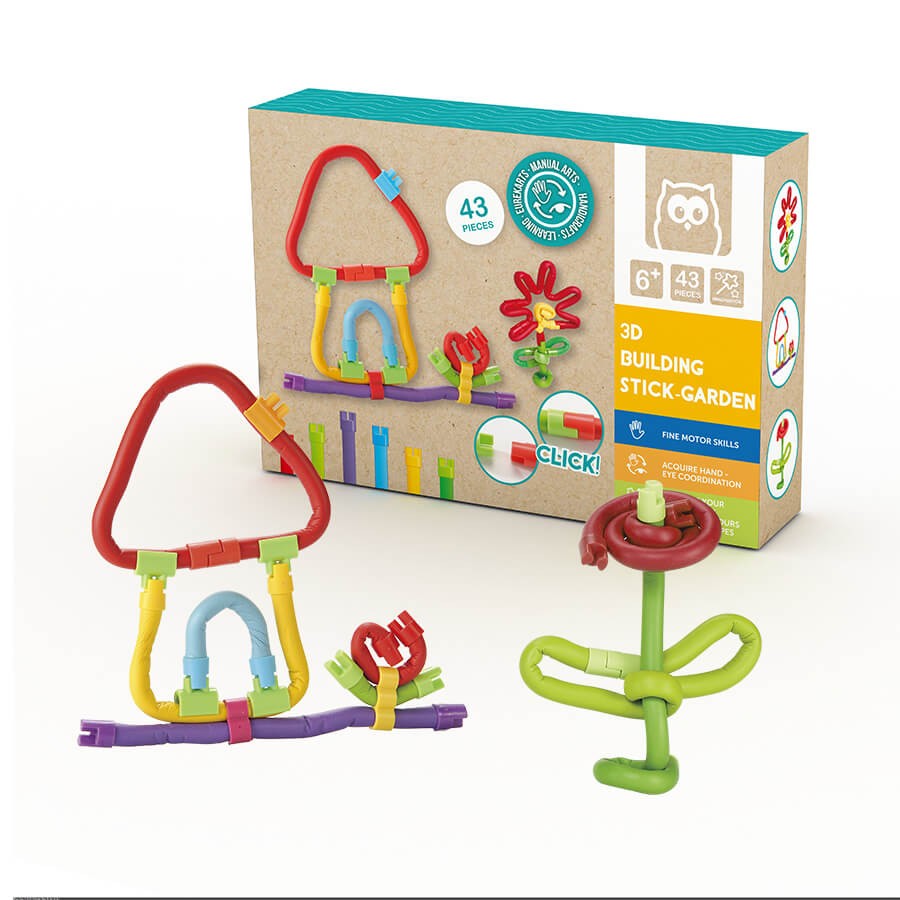 Eurekakids soft building sticks 43 piezas
