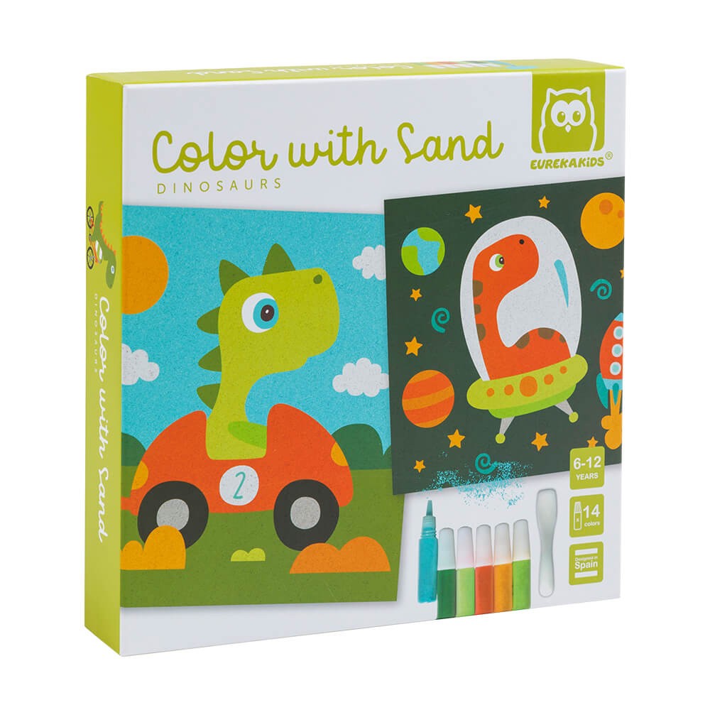 Eurekakids pinta con arena dino
