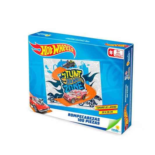 ROMPECABEZAS 100 PIEZAS HOT WHEELS RONDA
