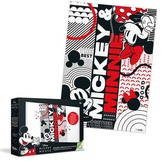 ROMPECABEZAS 1000 PIEZAS MICKEY Y MINNIE RONDA