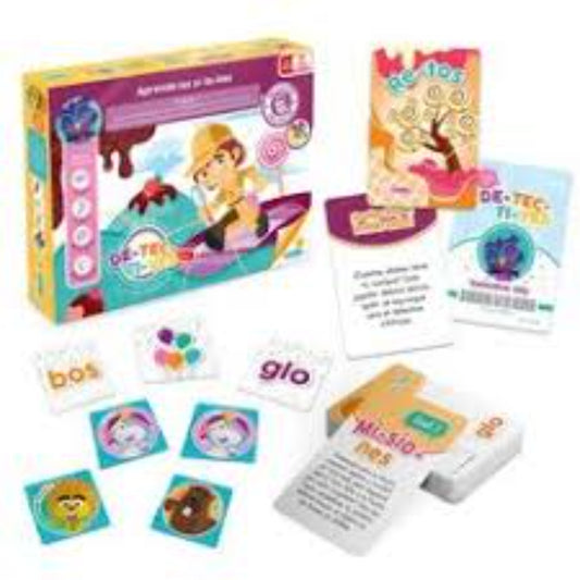 JUEGO DE MESA DIDÁCTICO DETECTIVE SÍLABAS EDUTOYS RONDA