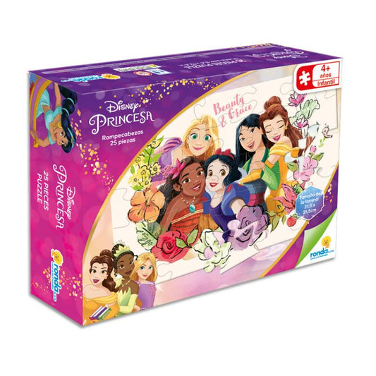 ROMPECABEZAS 25 PIEZAS PRINCESAS RONDA