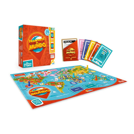 JUEGO DE MESA DIDÁCTICO PASAPORTE AL MUNDO RONDA