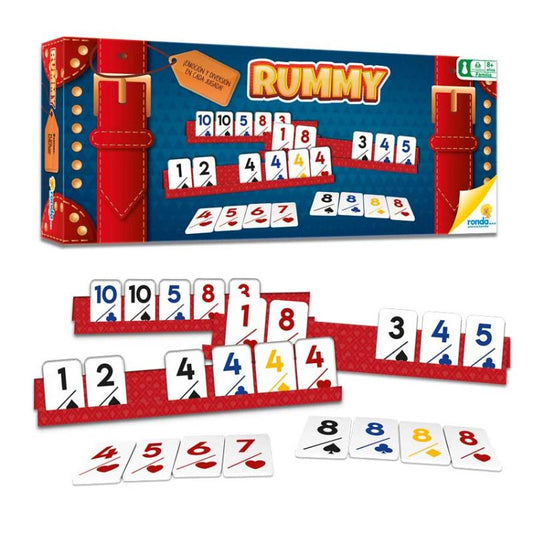 JUEGO DE MESA RUMMY CARTÓN RONDA