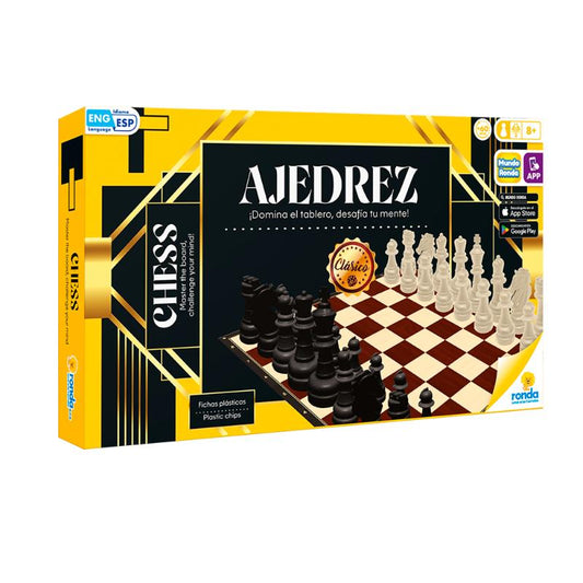 JUEGO DE MESA AJEDREZ CLÁSICO RONDA