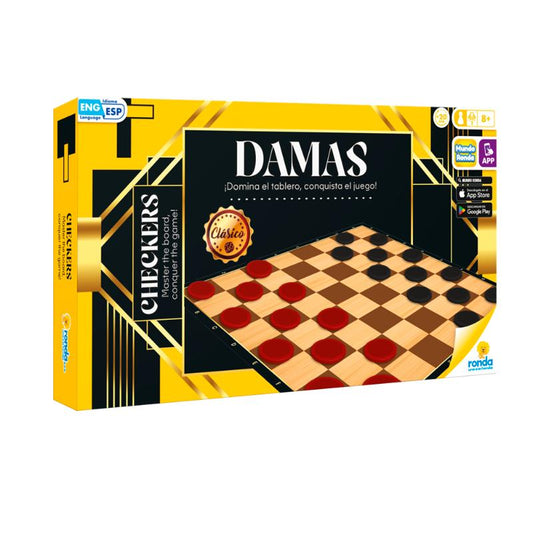 JUEGO DE MESA DAMAS CLÁSICO RONDA