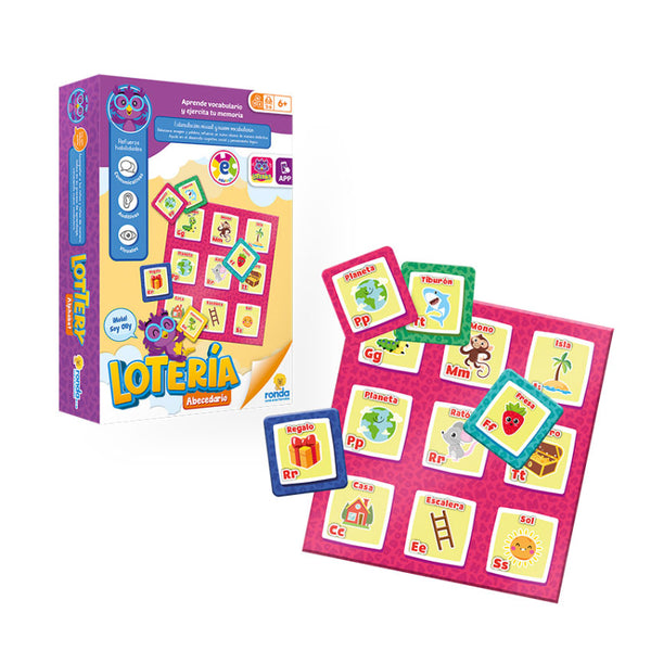 JUEGO DE MESA DIDÁCTICO LOTERÍA ABECEDARIO RONDA