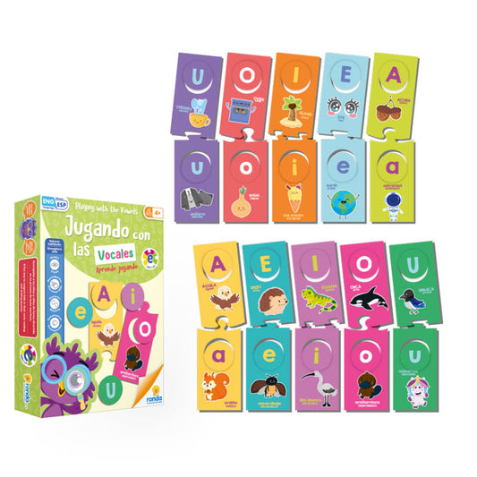 JUEGO DE MESA DIDÁCTICO JUGANDO CON LAS VOCALES EDUTOYS RONDA