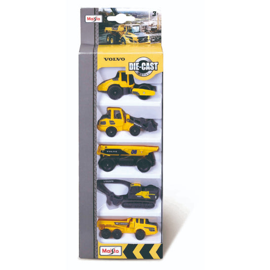 AUTITO FRESH METAL VOLVO CONSTRUCTION 3" SET DE 5 MAISTO