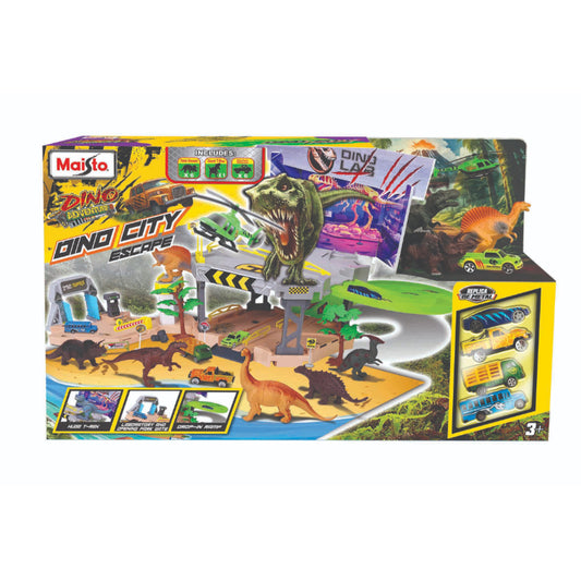 JUGUETE FRESH METAL DINO PISTA CIUDAD ESCAPE MAISTO