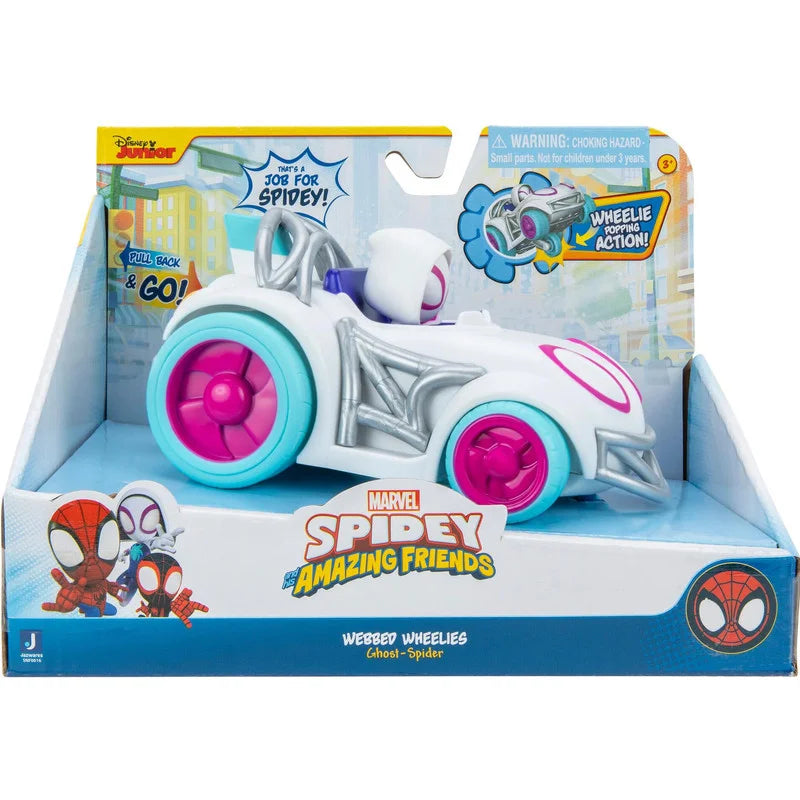 Jazwares Spidey pull back vehículo Ghost Spider